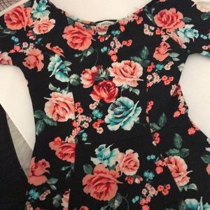 Persaya Black Floral Dress